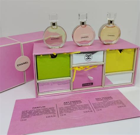 chanel fragrance gift with purchase|chanel miniature perfume gift set.